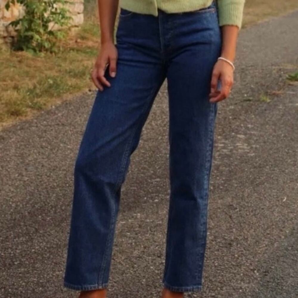 Doen Diana Crop Jeans In Rousseau Wash 30 NWT